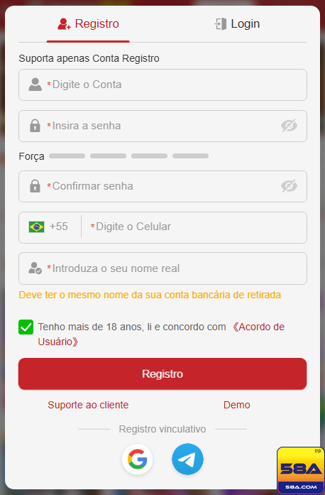 Experiência de Jogos 58a.com